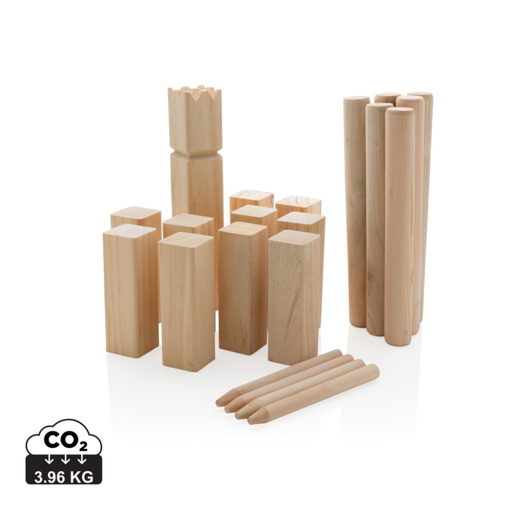 Logo trade promotional items picture of: Wooden kubb set