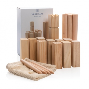 Logo trade promotional items image of: Wooden kubb set
