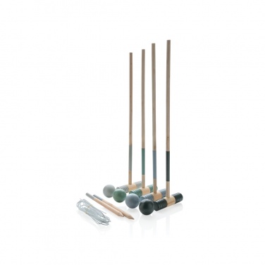 Logo trade business gift photo of: Wooden croquet set