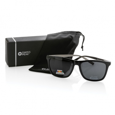 Logo trade promotional items picture of: Swiss Peak RCS rplastic polarised sunglasses