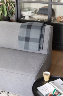 Logo trade promotional item photo of: Soft plaid fleece blanket