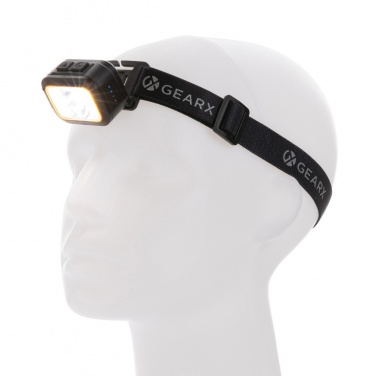 Logo trade promotional gifts picture of: Gear X RCS rPlastic heavy duty head torch