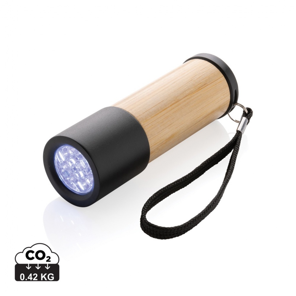 Logo trade advertising products image of: Bamboo and RCS certfied recycled plastic torch