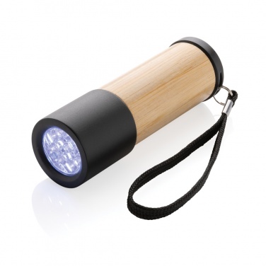 Logo trade advertising product photo of: Bamboo and RCS certfied recycled plastic torch