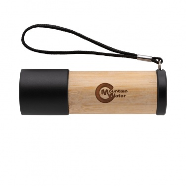 Logo trade advertising products picture of: Bamboo and RCS certfied recycled plastic torch