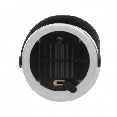 Logo trade promotional item photo of: SolarGlow RCS recycled ABS USB-rechargeable outdoor light