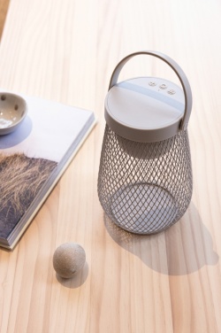 Logotrade promotional gift picture of: Aurora RCS recycled plastic USB re-chargeable table lamp