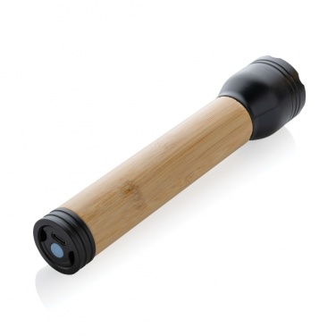 Logotrade corporate gift picture of: Lucid 5W RCS certified recycled plastic & bamboo torch
