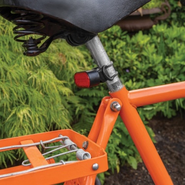 Logo trade corporate gifts image of: Lumino RCS recycled plastic USB re-chargeable bike light set