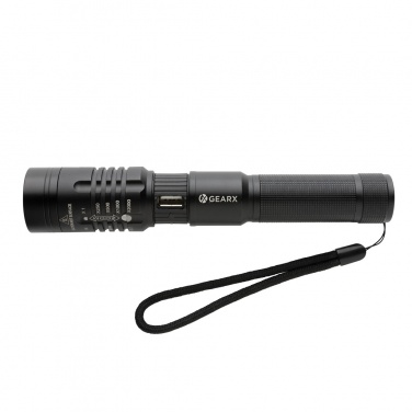 Logotrade promotional product picture of: Gear X USB re-chargeable torch