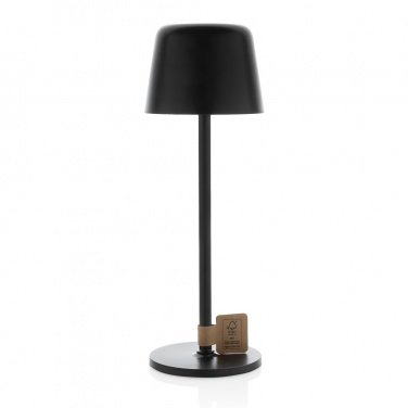 Logo trade corporate gifts picture of: Zenic RCS recycled plastic USB re-chargable table lamp