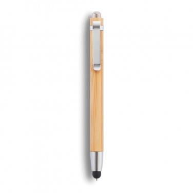 Logo trade promotional merchandise image of: Bamboo stylus pen