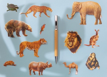 Logo trade promotional merchandise photo of: Modern bamboo pen