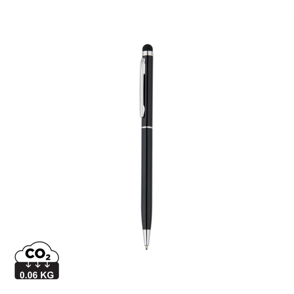 Logo trade promotional merchandise photo of: Thin metal stylus pen