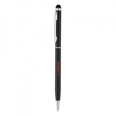 Logo trade advertising product photo of: Thin metal stylus pen