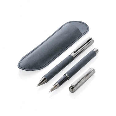 Logotrade promotional item image of: Recycled leather pen set