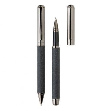 Logotrade business gift image of: Recycled leather pen set
