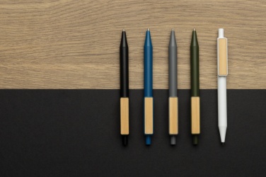 Logo trade promotional items image of: GRS RABS pen with bamboo clip