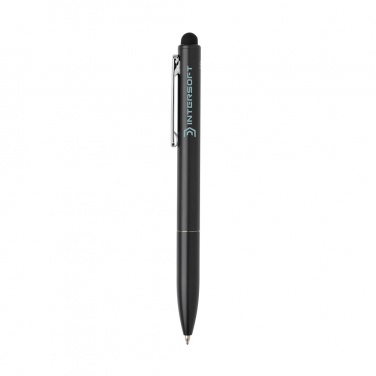 Logotrade promotional product picture of: Kymi RCS certified recycled aluminium pen with stylus
