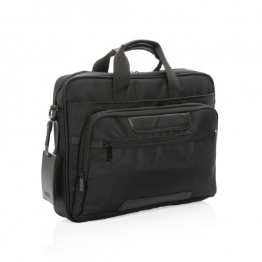Logo trade advertising products picture of: Swiss Peak AWARE™ RPET Voyager 15.6" laptop bag