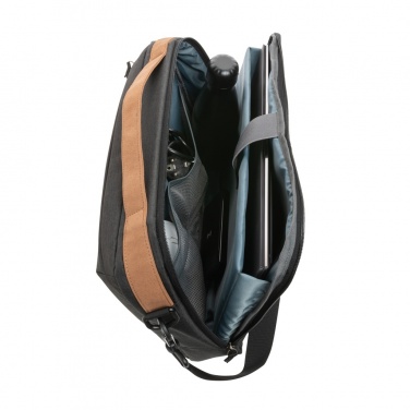 Logo trade promotional merchandise photo of: Impact AWARE™ 300D two tone deluxe 15.6" laptop bag