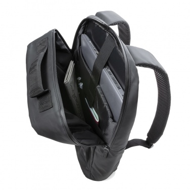 Logotrade promotional merchandise picture of: Fashion black 15.6" laptop backpack PVC free