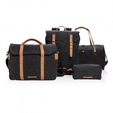 Logotrade business gift image of: Canvas laptop backpack PVC free