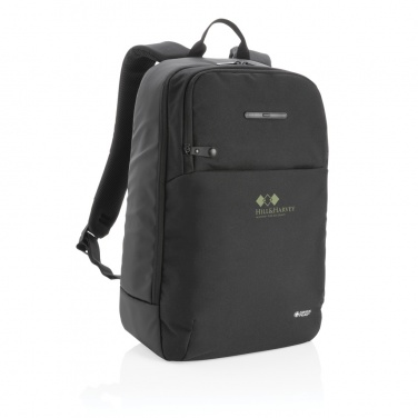 Logotrade promotional giveaway picture of: Swiss Peak laptop backpack with UV-C steriliser pocket
