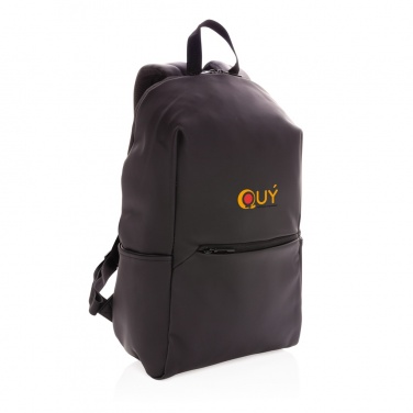 Logo trade promotional items picture of: Smooth PU 15.6"laptop backpack