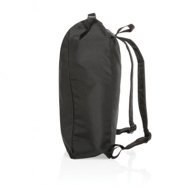 Logo trade promotional merchandise picture of: Impact AWARE™ RPET lightweight rolltop backpack