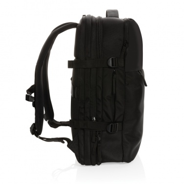 Logo trade promotional giveaway photo of: Swiss Peak AWARE™ RPET 15.6' expandable weekend backpack