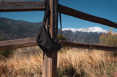 Logo trade promotional merchandise picture of: Crescent AWARE™ RPET half moon sling bag