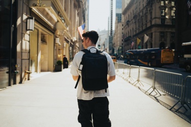 Logo trade promotional item photo of: Armond AWARE™ RPET 15.6 inch deluxe laptop backpack