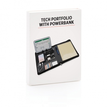 Logo trade business gift photo of: Tech portfolio with powerbank