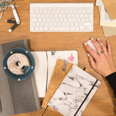 Logotrade promotional merchandise photo of: A5 notebook with bamboo pen including stylus