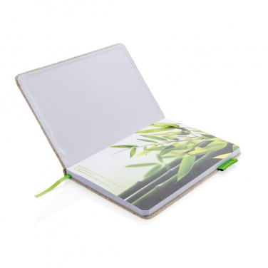 Logotrade promotional items photo of: A5 jute notebook
