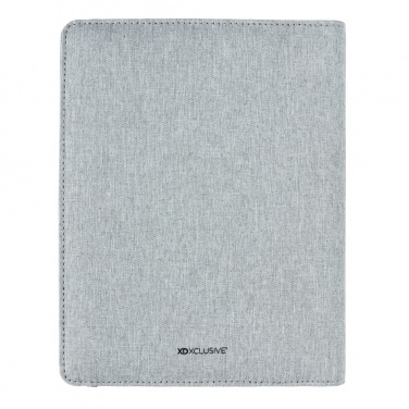 Logo trade advertising product photo of: Air 5W wireless charging notebook with 5000mAh powerbank