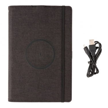 Logo trade advertising products picture of: Air 5W wireless charging refillable journal cover A5