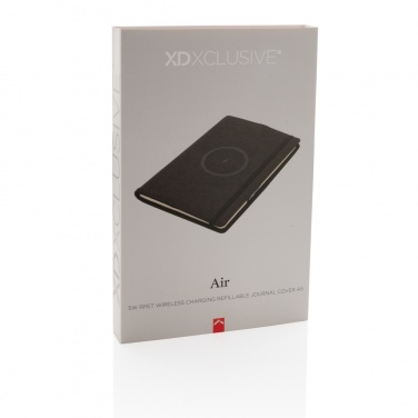 Logo trade advertising product photo of: Air 5W wireless charging refillable journal cover A5