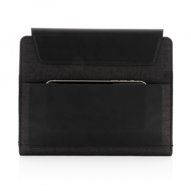 Logotrade promotional gift image of: Fiko wireless charging A5 portfolio with powerbank