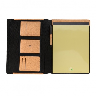 Logo trade promotional product photo of: Deluxe cork portfolio A4 with pen