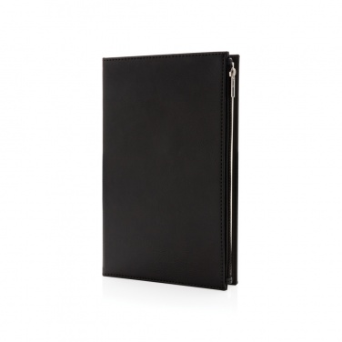 Logotrade promotional merchandise picture of: Swiss Peak A5 PU notebook with zipper pocket
