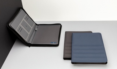 Logo trade promotional products picture of: Impact AWARE™ RPET A4 portfolio with zipper