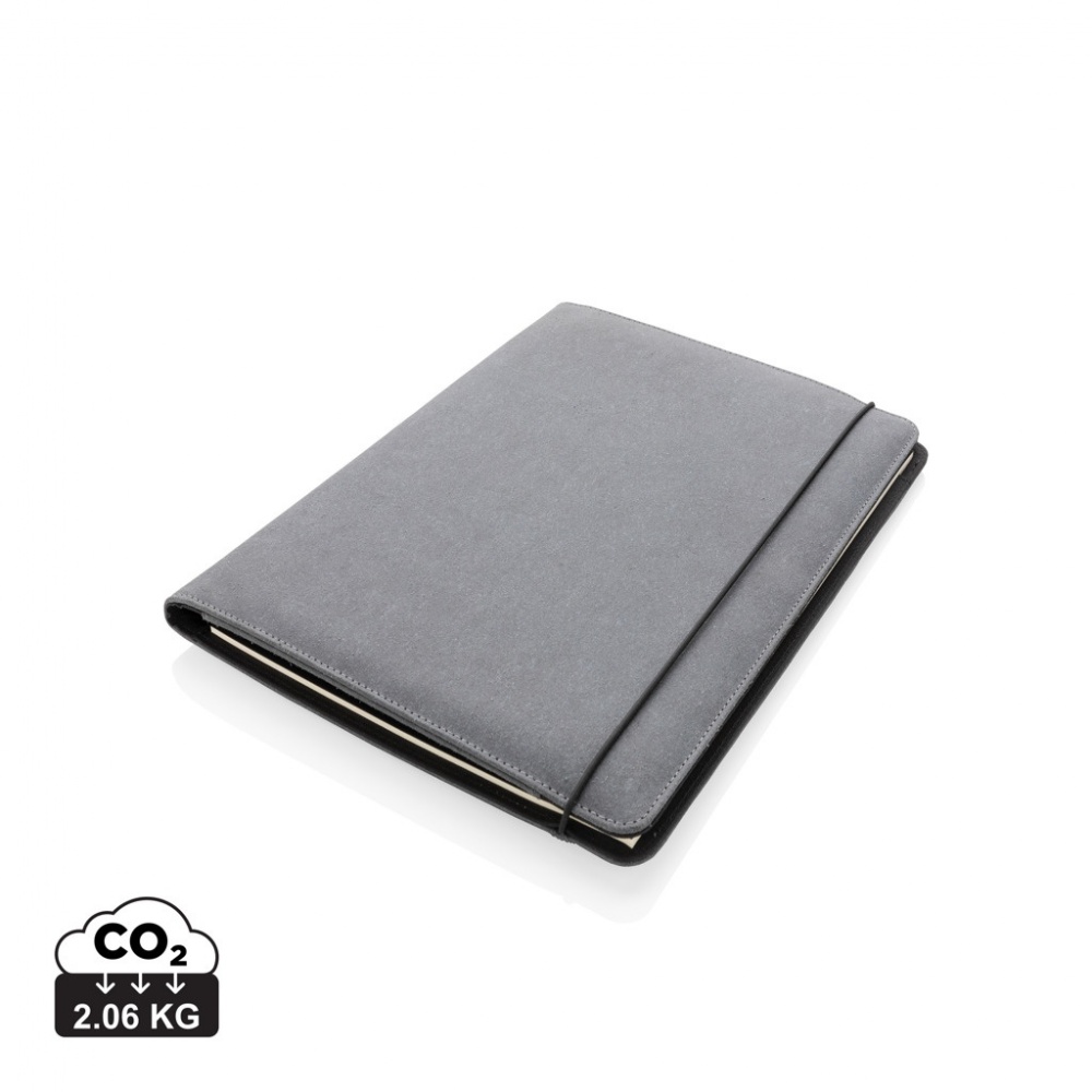 Logo trade promotional products image of: Recycled leather A4 portfolio