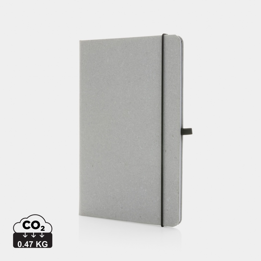 Logo trade promotional products picture of: Recycled leather hardcover notebook A5