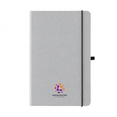 Logo trade promotional merchandise photo of: Recycled leather hardcover notebook A5
