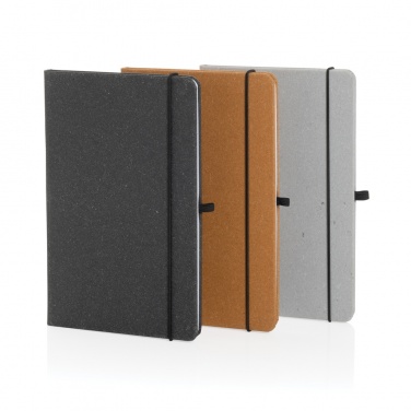 Logo trade advertising products image of: Recycled leather hardcover notebook A5