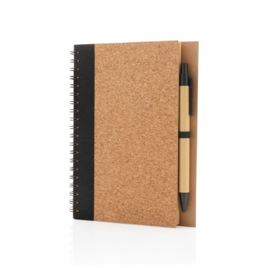 Logotrade promotional merchandise picture of: Cork spiral notebook with pen