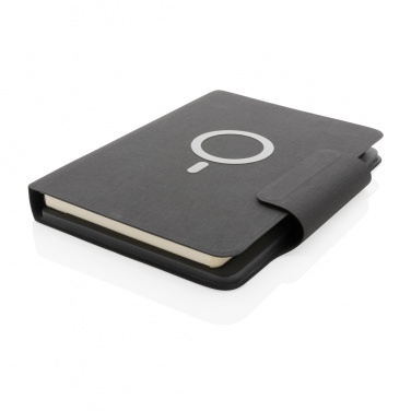 Logo trade advertising product photo of: Artic Magnetic 10W wireless charging A5 notebook