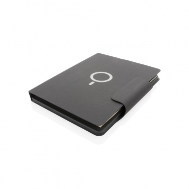 Logo trade promotional gifts image of: Artic Magnetic 10W wireless charging A4 portfolio